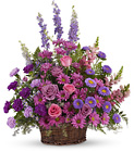 Gracious Lavender Basket Premier Flowers from Cottage Florist, Lakeland Fl 33813